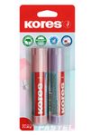 Kores - Pastel Glue Stick - Strong Hold White Adhesive Glue, Safe, Non-Toxic - Craft Glue, School Supplies, Aesthetic Stationery, Glue Sticks, Office Supplies, Stick Glue - Pack of 2 x 20g