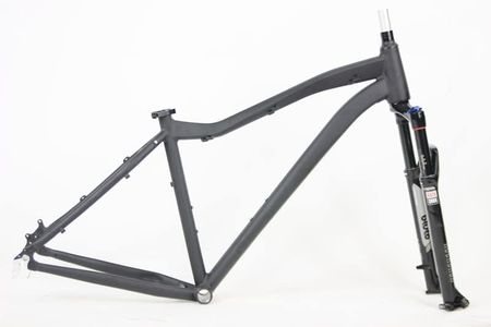 Motobecane Fat Bike Boris FS Aluminum Frame Set with RS Bluto Suspension Fork - for 26 Inch Wheels (X Large for Riders 6'3 to 6'7" Tall)