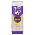 Swiffer Power Mop Wood Refill Solution, QuickDry Hardwood Floor Cleaner for Mopping Home, Bathroom, Kitchen, All Purpose Multi-Surface Solution for Floor Cleaning, Lemon Scent, 750 mL