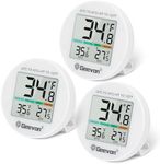 Geevon Digital Refrigerator Thermometer 3 Pack, IPX4 Waterproof, Refrigerator Freezer Thermometer Max/Min Record Function with LCD Screen, Stand and Magnetic Back, for Refrigerator, Freezer Scenarios