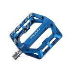 Funn Funndamental Flat Pedals - Wide Platform Bicycle Pedals for BMX/MTB Mountain Bike, Adjustable Grip for Outstanding Stability, 9/16-inch CrMo Axle (Blue)