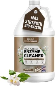 Creative Scents Multipurpose Enzyme Cleaner & Odor Remover | Super Concentrated for Floor, Carpet, Drain | Pet Urine Odor Eliminator | Enzyme Cleaner for Cat Urine & Dog Poop | 1 Gallon - White Tea