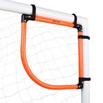 Flick Football Urban Corner Shots - Soccer Net Top Bins Shooting Accuarcy Targets Pack of 2 - Black and Orange - Fits all uPVC Goals