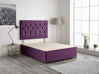 Bed Centre Plum Plush Velvet Fabric