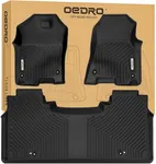 OEDRO Floor Mats for 2019-2024 Dodge Ram 1500 Crew Cab New Body (NOT for Classic Models) with Original Storage, All-Weather TPE Custom Fit Floor Liner for Dodge Ram 1500, Full Set Car Mats