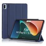 MuyDoux Case for Xiaomi Mi Pad 5/5 Pro 11 inch 2021, Smooth Front Lid & Soft Back Cover, Auto Wake/Sleep, Tri-Fold Slim Lightweight Cover for Xiaomi Mi Pad 5 / Mi Pad 5 Pro 5G, Dark Blue
