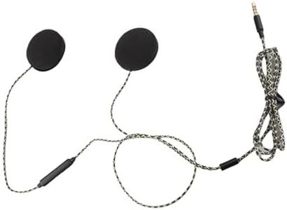 KIMISS 3,5 mm Casque de Moto, Casque de Moto Casque Haut-parleurs Casque avec qualité sonore fraîche, Fonction d'appel Mains Libres, Confortable à Porter
