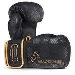 BRAVOSE Armour 12oz Boxing Gloves Men, Women, Ladies | Muay Thai Gloves for Training, Sparring Gloves in Customized Mould for Snug Fit | Ideal for Punching Bag, MMA Fighting, Kickboxing 10, 14oz, 16oz