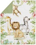 UNIQUE Safari Fabric Panel 19x25 in, Quilting Panel, Baby Quilt Panel, Cotton Baby Panel, Blanket Panel, Cotton Fabric for Quilting