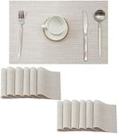 Leetaltree Beige White Placemats Se