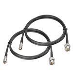 SUPERBAT 3G 6G SDI Cable Blackmagic BNC Cable DIN 1.0/2.3 to BNC SDI Cable 3ft (Belden 1855A) for Blackmagic BMCC/BMPCC Video Assist 4K Transmissions HyperDeck Cameras 2-Pack