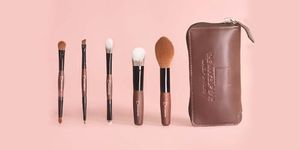 THE MAKEUP BAR Have 5 Piece Makeup Brush Set With Brown Pouch | 3 Are Double Sided Made in India, Cruelty Free, Vegan | Makeup Saviours Brush Set is Professional | Premium | Travel Friendly(Foundation, Contour, Bronzer, Concealer, Powder, Lipstick, Eye Blending, Eye shadow Defining)