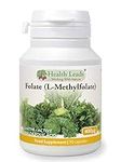 Folate (L-Methylfolate) 400μg x 90 Capsules - 5-MTHF Active Form of Folic Acid/Vitamin B9 - Supports Normal Maternal Tissue Growth During Pregnancy - PRENATAL- Magnesium Stearate Free - Made in Wales