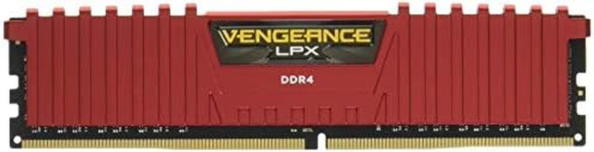 Corsair CMK8GX4M2A2666C16R Vengeance LPX 8 GB (2 x 4 GB) DDR4 2666 MHz C16 XMP 2.0 High Performance Desktop Memory Kit, Red