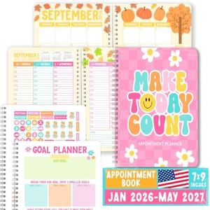 Weekly Appointment Book 2026-2027 - Hourly Appointment Book, Vertical Weekly Planner 2026-2027, Monthly Schedule Books, Retro Daily Planner With Hourly Schedule