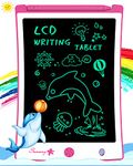 LCD Writing Tablet, 8.5 Inch Drawing Tablet Kids Tablets Doodle Board, Drawing Board Gifts for Kids and Adults at Home, School and Office (Pink)