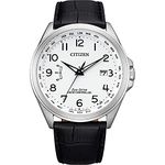 Citizen Men's Analogue Eco-Drive Watch with Leather Strap CB0250-17A