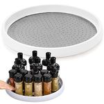 Lazy Susan Turntable, rotatable plate, Kitchen Turntable Organiser, 25cm/9.8in, Round Snack Tray, for Edible oil Bottle, Soy Sauce Bottle, Seasoning Bottle