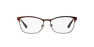 Vogue Eyewear Women's VO3987B Prescription Eyeglass Frames, Brown/Demo Lens, 54 mm