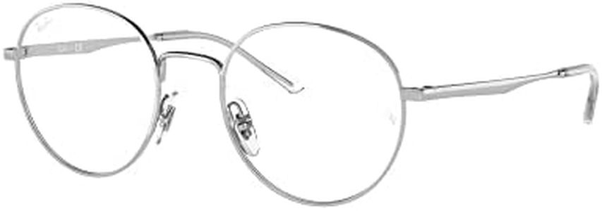Ray-Ban 0RX3681V Occhiali, Argento, 50 Uomo