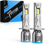 Ursprung 2026 Latest& Brightest 70,000LM H1 Bulbs,1000% Brighter 6500K Cool White H1 fog bulbs,1:1 Mini Size, No Adapter Non-Polarity Plug and Play, Pack of 2.
