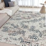 Urban Space 3D Digital Printed Luxury Chenille Carpet Rug for Living Room, Bedroom Super Soft Floor Rug with Anti Slip Backing, Modern Distressed Design (4ft x 6ft - ACR003)