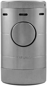 Xikar Volta Quad Flame Tabletop Lighter, High Performance, Camera Aperture-Inspired Lid, Silver