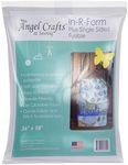 in-R-Form Plus Polyester Fusible Batting Single Sided | Soft and Formable Polyester Quilt Batting | Needle Friendly Sewing Supplies and Quilting Supplies | 36" x 58" | Angel Crafts & Sewing