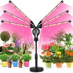 YIKEDAN Grow Lights for Indoor Plants, Plant Light, 108 LEDs Plant Grow Lights Indoor Full Spectrum with 360° Gooseneck, 6 Heads Grow Lamp for Plants Seedling