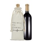 RF&CM New Grandparent Gift, New Baby, Pairs Well with Becoming Grandparents, New Baby Wine Bottle Gift Bags, Gift for New Grandma, Grandpa, Funny Grandparents Gifts