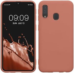 kwmobile Custodia Compatibile con Samsung Galaxy A40 Cover - Back Case per Smartphone in Silicone TPU - Protezione Gommata - rosa invernale