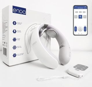 Massaggiatore Cervicale ENOA M5, Massaggiatore Collo Intelligente Con Telecomando, 6 Modalità, 18 intensità, Riscaldamento 3 Livelli, Larghezza Regolabile, Wireless, Ricaricabile, APP Gratuita