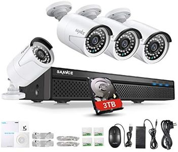 SANNCE POE Kit Videosorveglianza 5MP POE NVR 8 Canali 4 POE Camera Sorveglianza 2MP Video Sorveglianza Cloud Storage IP66 IR Telecamere Sorveglianza Allarm Visione Notturna 3TB HDD