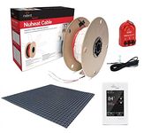 NuHeat N1C050-H-KIT 50 sq ft Home Comfort Floor Heat Kit with Home Thermostat, Heat Membrane, Heat Cable, MatSense Pro Fault Indicator