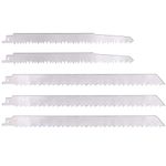 KONIGEEHRE 5 Pack Stainless Steel Reciprocating Saw Blades for Frozen Meat Bone Food Cutting Beef Turkey Wood Pruning Blades