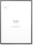 Opposite Wall Aluminium Metal Picture Frame, 19 ¾ x 27 ½ in. | 50x70 cm Black Sleek Matte, Lightweight, Shatterproof and Durable, Perfectly Crafted for Picture, Poster, Photo and Collage Displays
