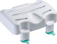 Helping Hand Company Kingfisher Bath Seat. Lightweight, Portable White Plastic Suction Bath Seat for Adults. Bath Aids for Elderly, Disabled, Pregnant. 8 inch (200mm), 200kg/31 Stone Weight Limit