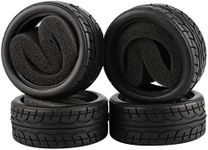 Shaluoman Soft Rubber Tires Tyre for RC 1:10 On Road Car Pack of 4