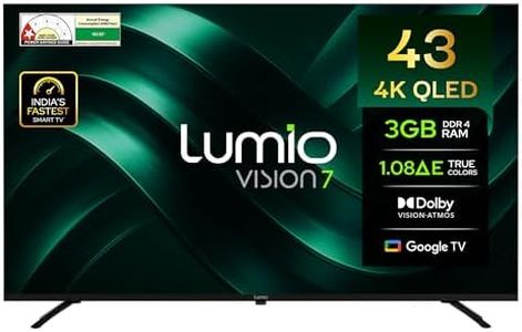 Lumio Vision 7 109 cm (43 inches) 4K Ultra-HD Smart QLED TV FTW1-ADSG