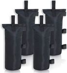 MASTERCANOPY Set of 4 Gazebo Sand Weights SandBags for Pop Up Portable Folding Canopy,(9"X14" Black)