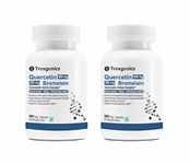 Trexgenics QUERCETIN 400 mg, BROMELAIN 200 mg Synergistic Action Respiratory Health, Immunity, Cardiovascular Health VEGAN & NON-GMO (30 Veg. Capsules) (Pack of 2)