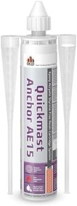 DCP Quickmast AE15 - High-Strength Concrete Epoxy Anchoring System for Rebar & Threaded Rods - Two-Part, Quick Set Anchor Epoxy Acrylate - Cartridge & 2 Nozzles - 10.1 fl.oz. - 1 Pack