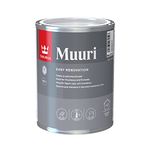 TIKKURILA Muuri - Heat-Resistant Paint For Interior Fireplaces & Firewalls (Water-Based) - 1 Litre