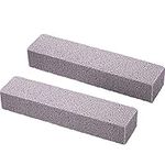 Pumice Sticks Pumice Scouring Pad for Cleaning, Grey Pumice Stick Cleaner for Removing Toilet Bowl Ring, Bath, Household, Kitchen, Spa, Pool, Household Cleaning, 5.9 x 1.4 x 0.9 Inch (2 Packs)