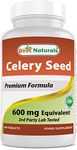 Best Naturals Celery Seed 600 Mg 180 Tablet (180 Count (Pack of 1))