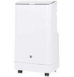 GE 14,000 BTU Portable Air Conditioner for Medium Rooms up to 550 sq ft. (9,850 BTU SACC), 3-in-1 with Dehumidify, Fan, and Auto Evaporation, Included Window Installation Kit