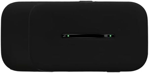 kwmobile Custodia Saponetta Wifi Compatibile con Huawei E5576-320 4G wifi Cover - Case Router Wi Fi Portatile - in Gomma di Silicone - nero