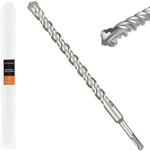 Keewaki 1-1/2" x 12" SDS Plus Rotary Hammer Drill Bit, Cross Carbide Tip, Heavy Duty Masonry Drill Bits for Concrete, Brick Hammer Drill Bits - Concrete Drill Bit Set