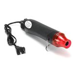 Mini Heat Gun for Epoxy Resin 300W Portable Handheld Black Heat Gun for Crafts Embossing, Shrink Wrapping, Drying Paint, Clay, Rubber Stamp Heat Tools, Dryer Craft Heat Tool for Cup Turner