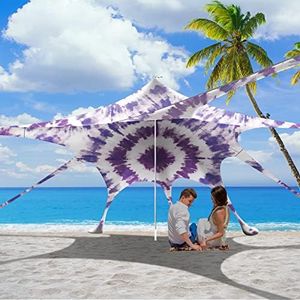 Watato Beach Tent Canopy Pop Up Shade Sun Shelter 10x10ft Portable Family Sunshade UPF50+ with 8 Sandbags-2 Sand Shovel-Easy Foldable Pole-Pole Anchor-Ground Pegs-Carrying Bag for Outdoor Camping